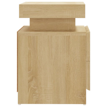 Nachtkastje 45X35X52 Cm Spaanplaat Kleurig Sonoma eiken