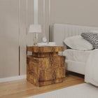 Bedside table 45x35x52 cm engineered wood smoked oak look