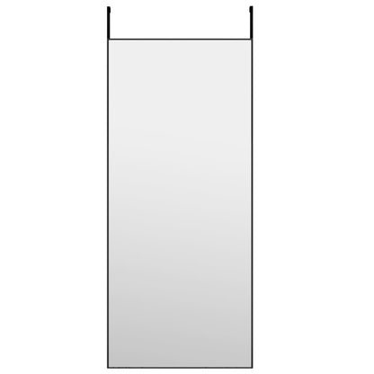 Deurspiegel 40x100 cm glas en aluminium zwart 40 x 100 cm Zwart