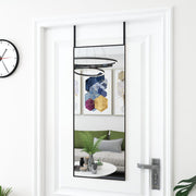 Deurspiegel 40x100 cm aluminium zwart