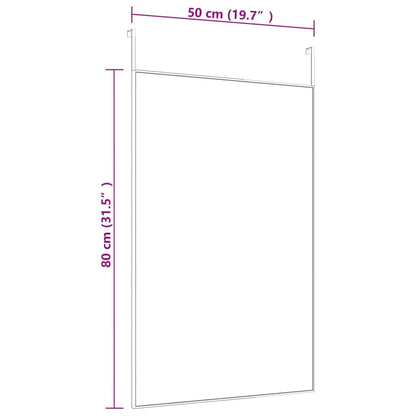 Deurspiegel Glas En Aluminium 50 x 80 cm