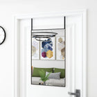 Deurspiegel 50x80 cm glas aluminium zwart