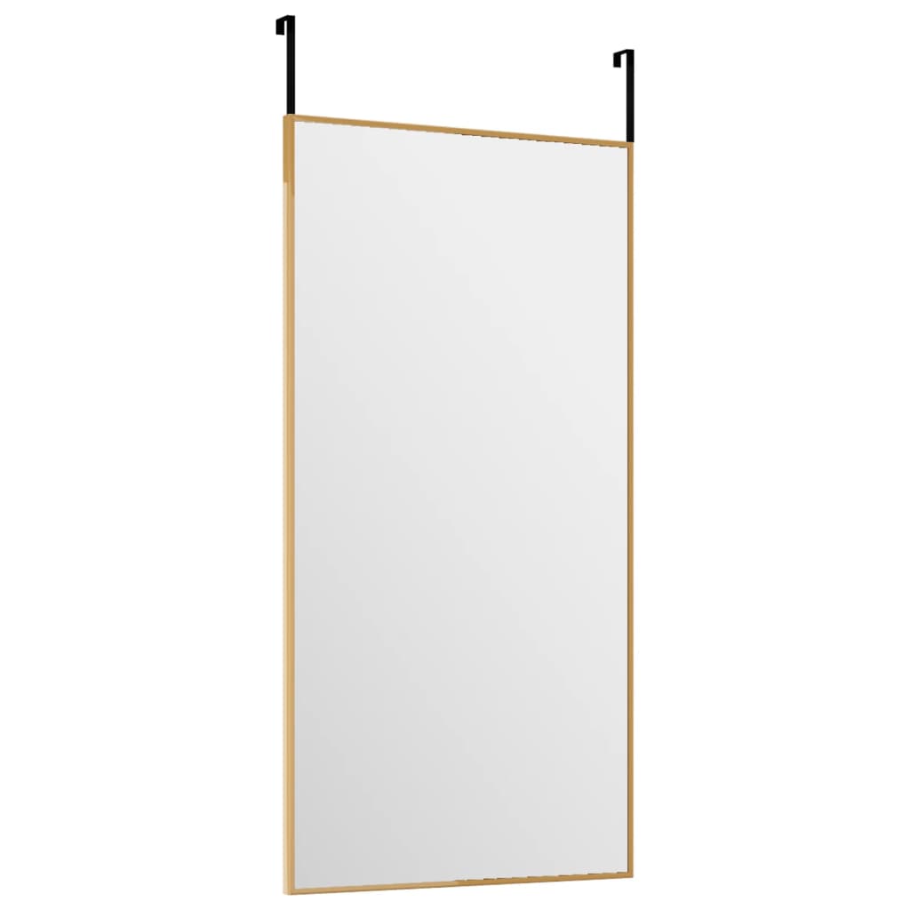 Deurspiegel 30x60 cm glas en aluminium goudkleurig 30 x 60 cm Goud
