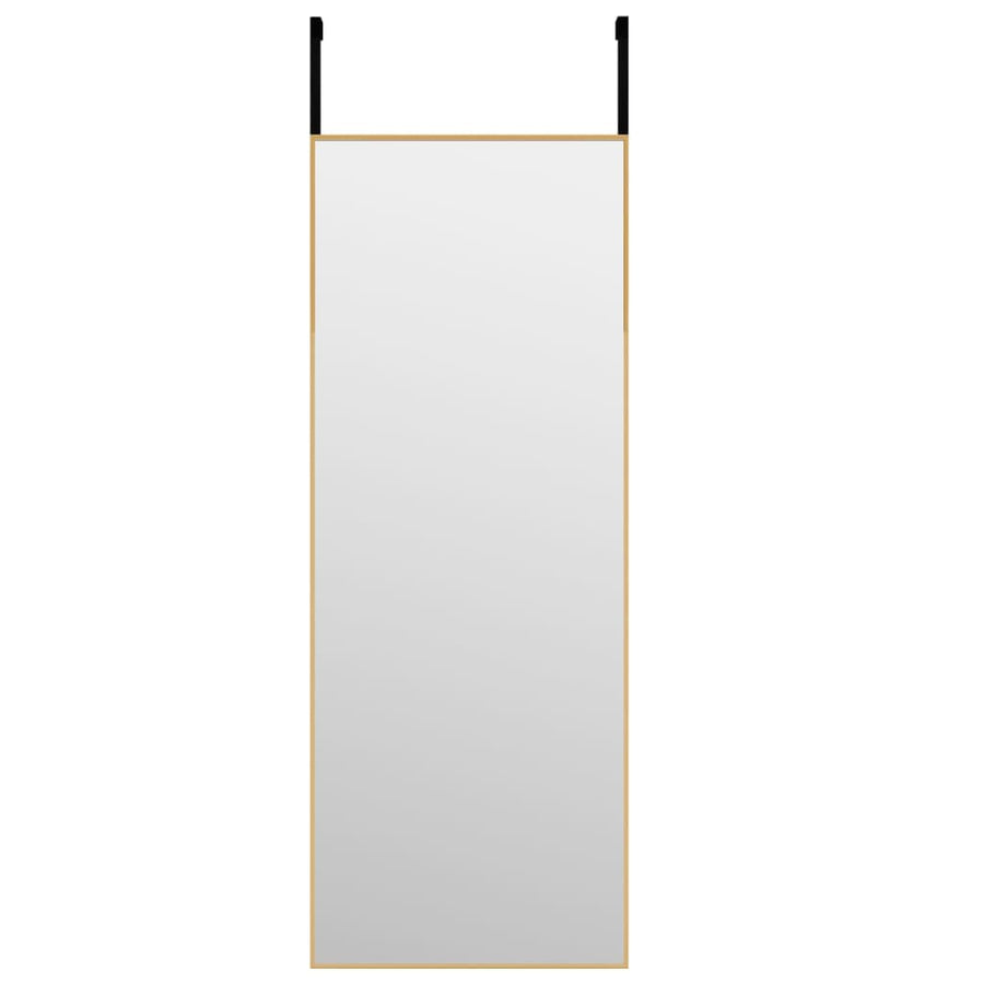 Deurspiegel 30x80 cm glas en aluminium goudkleurig 30 x 80 cm Goud