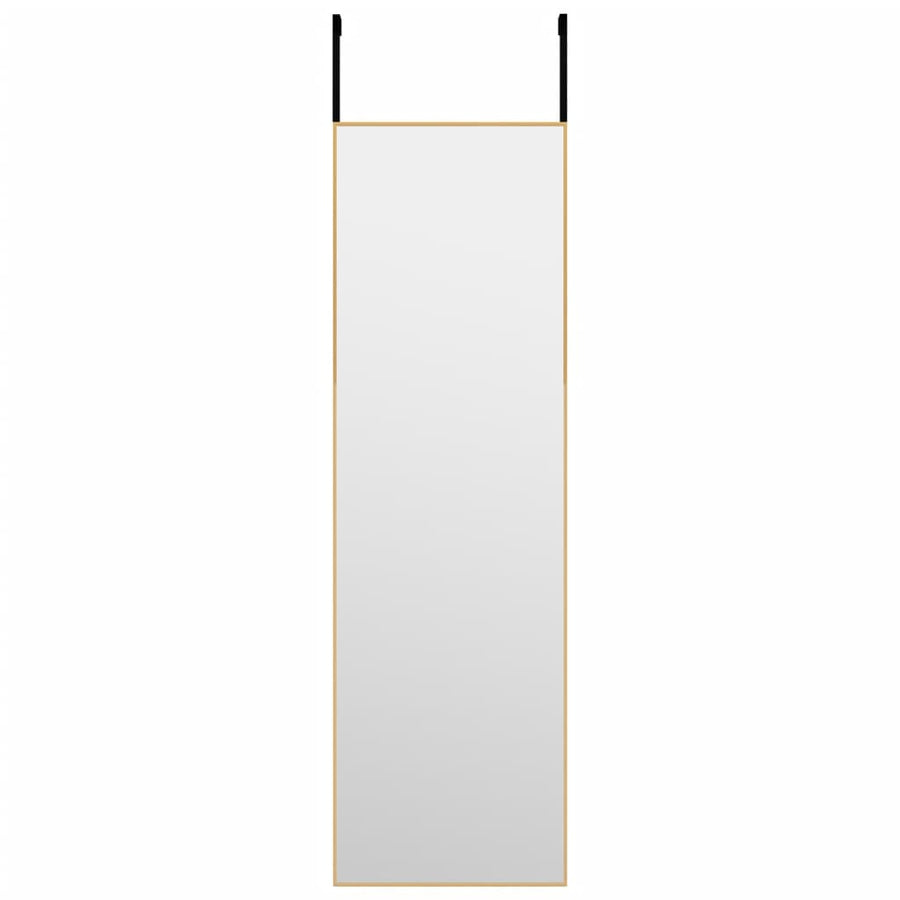 Deurspiegel 30x100 cm glas en aluminium goudkleurig 30 x 100 cm Goud
