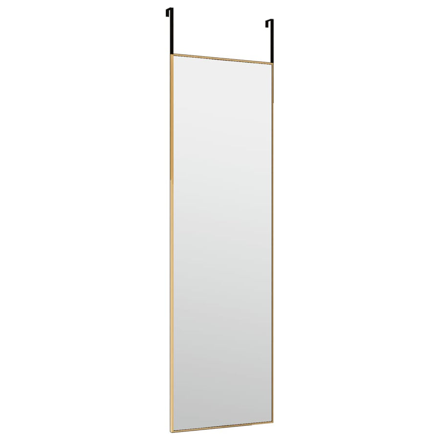 Deurspiegel 30x100 cm glas en aluminium goudkleurig 30 x 100 cm Goud