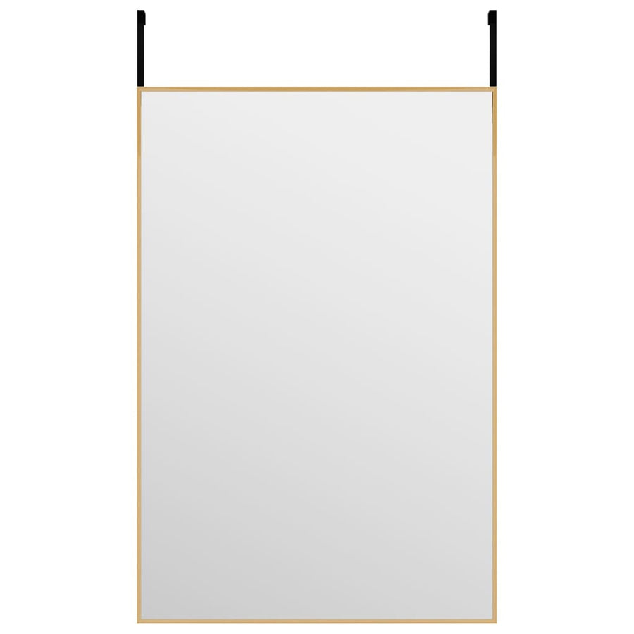 Deurspiegel 40x60 cm glas en aluminium goudkleurig 40 x 60 cm Goud
