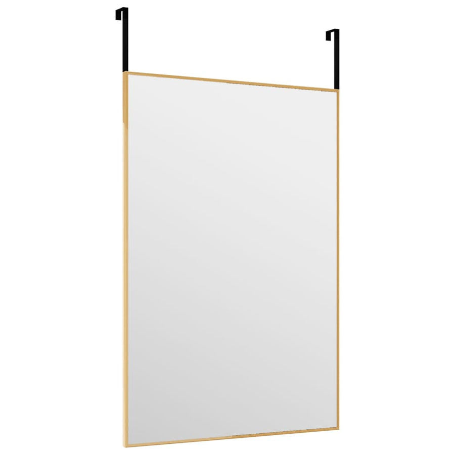 Deurspiegel 40x60 cm glas en aluminium goudkleurig 40 x 60 cm Goud