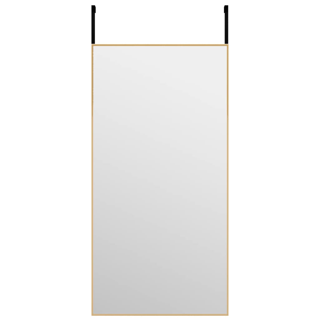 Deurspiegel 40x80 cm glas en aluminium goudkleurig 40 x 80 cm Goud