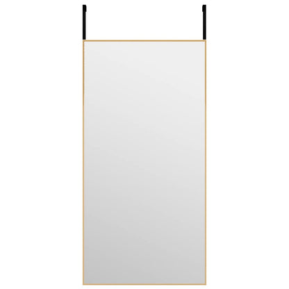 Deurspiegel 40x80 cm glas en aluminium goudkleurig 40 x 80 cm Goud