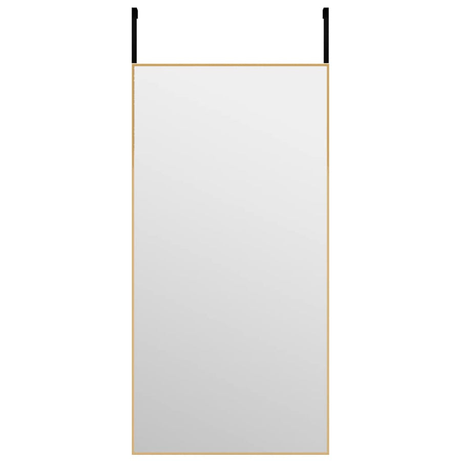 Deurspiegel 40x80 cm glas en aluminium goudkleurig 40 x 80 cm Goud