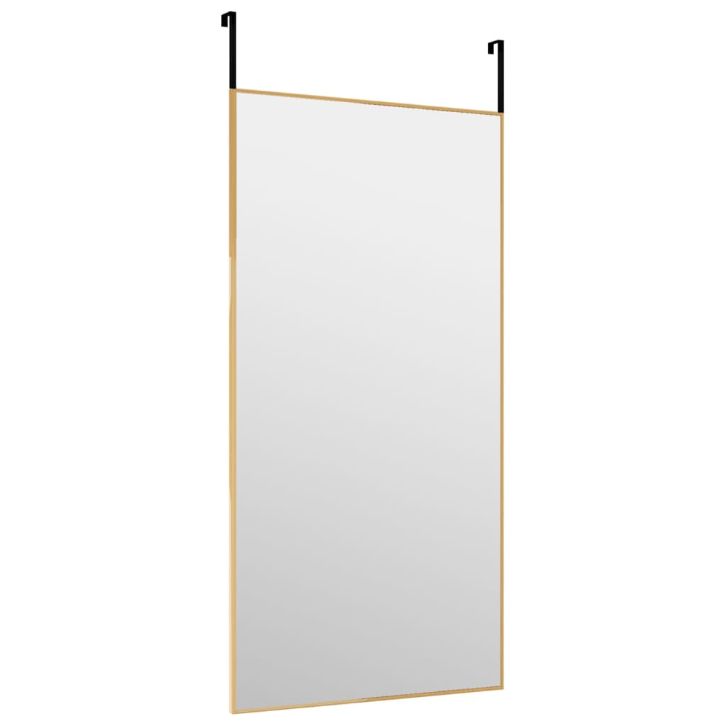 Deurspiegel 40x80 cm glas en aluminium goudkleurig 40 x 80 cm Goud