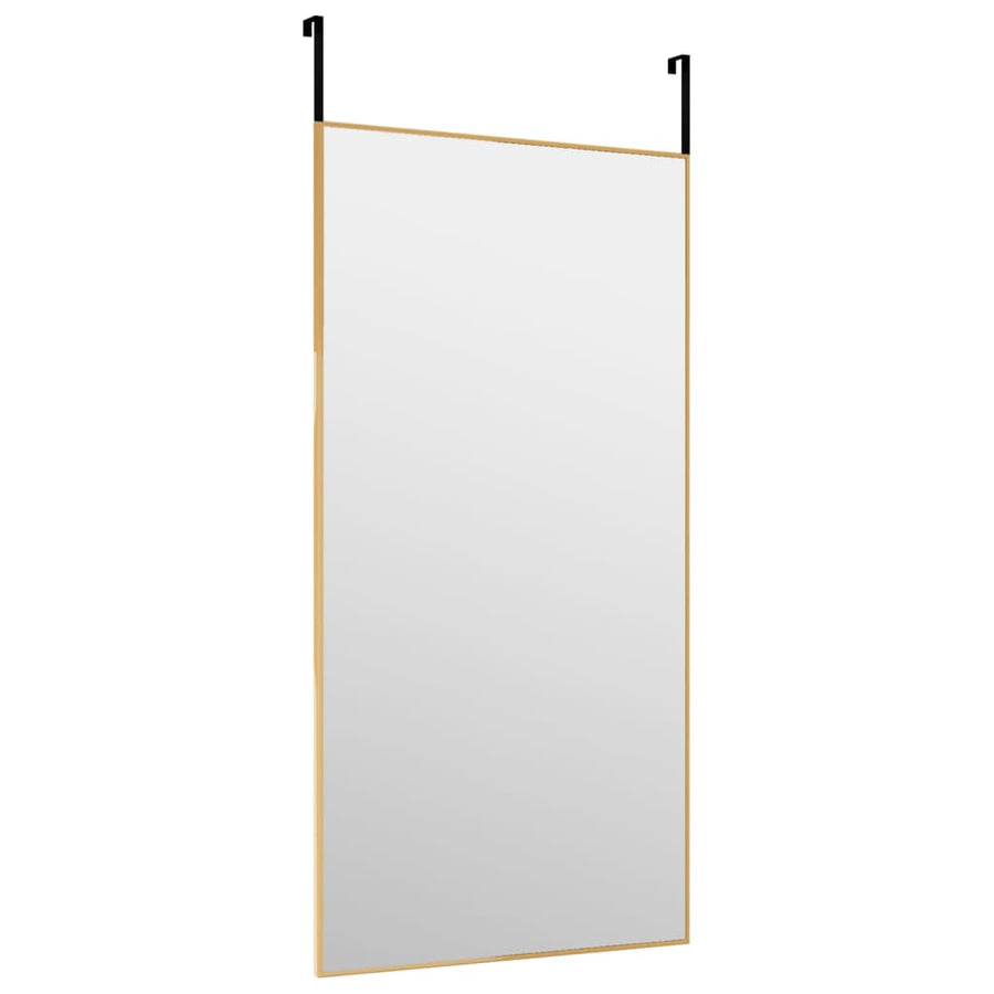 Deurspiegel 40x80 cm glas en aluminium goudkleurig 40 x 80 cm Goud