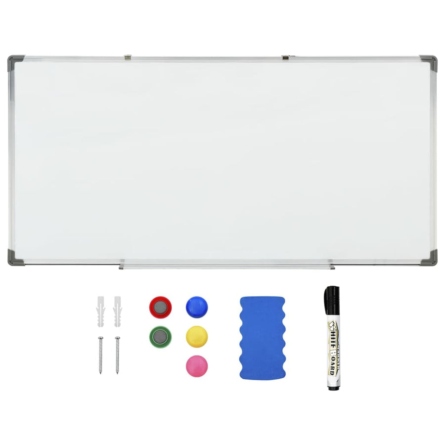 Whiteboard Magnetisch Staal Wit 110 x 60 cm