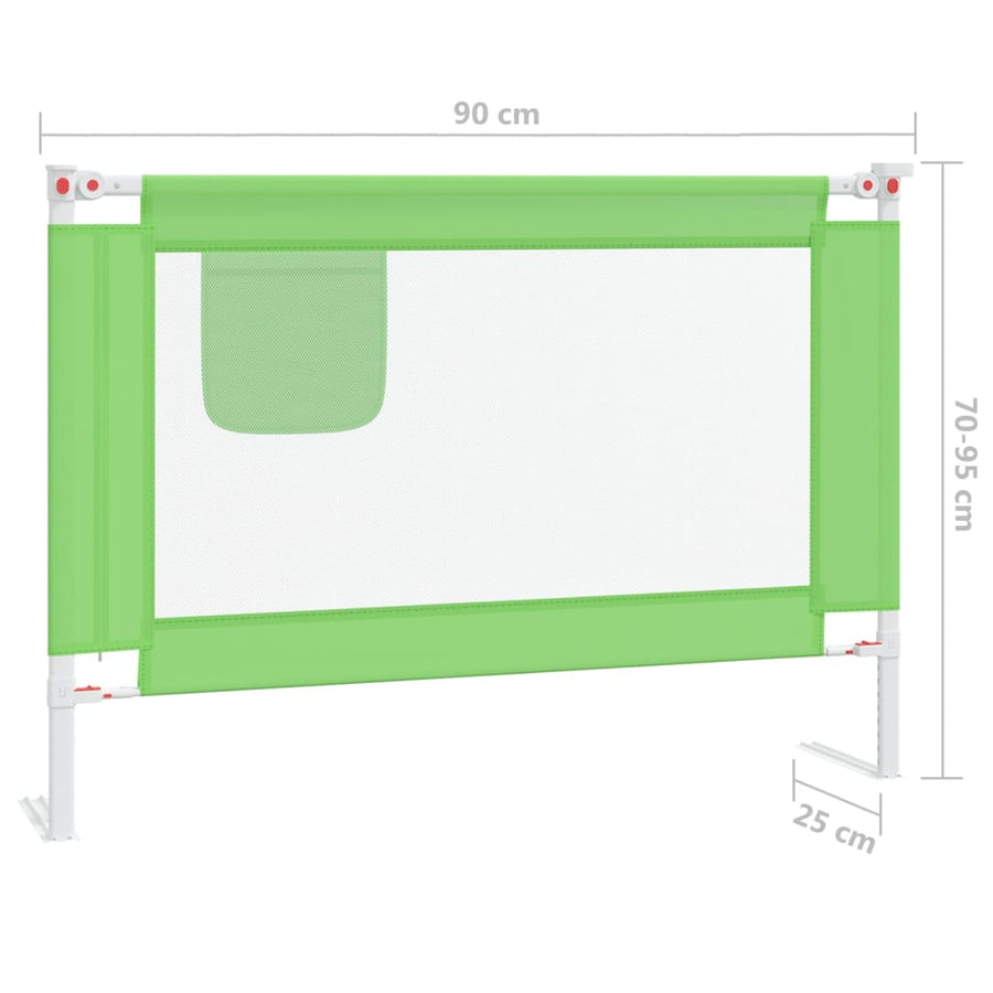 Bedhekje Peuter Stof 90 x 25 cm Groen