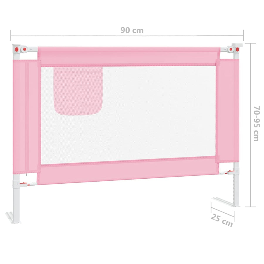 Bedhekje Peuter Stof 90 x 25 cm Roze
