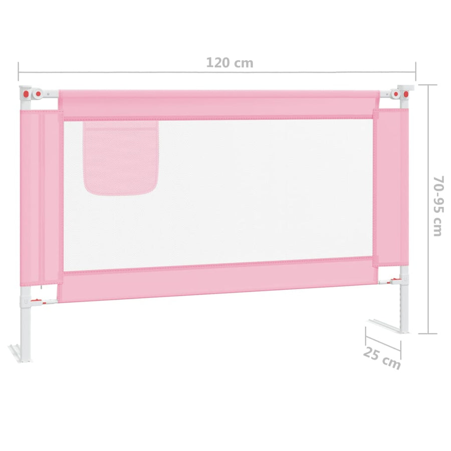 Bedhekje Peuter Stof 120 x 25 cm Roze