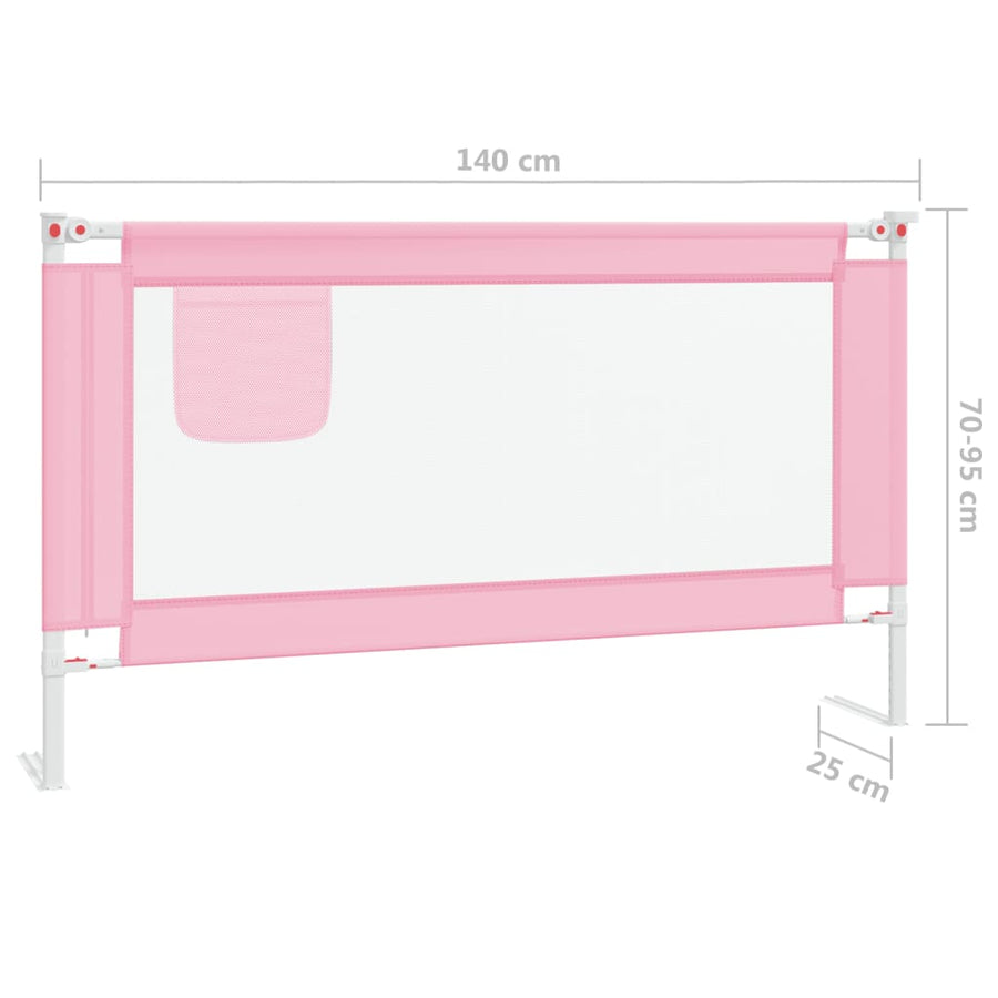 Bedhekje Peuter Stof 140 x 25 cm Roze