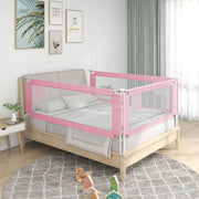 Bedhekje 150x25 cm roze stof