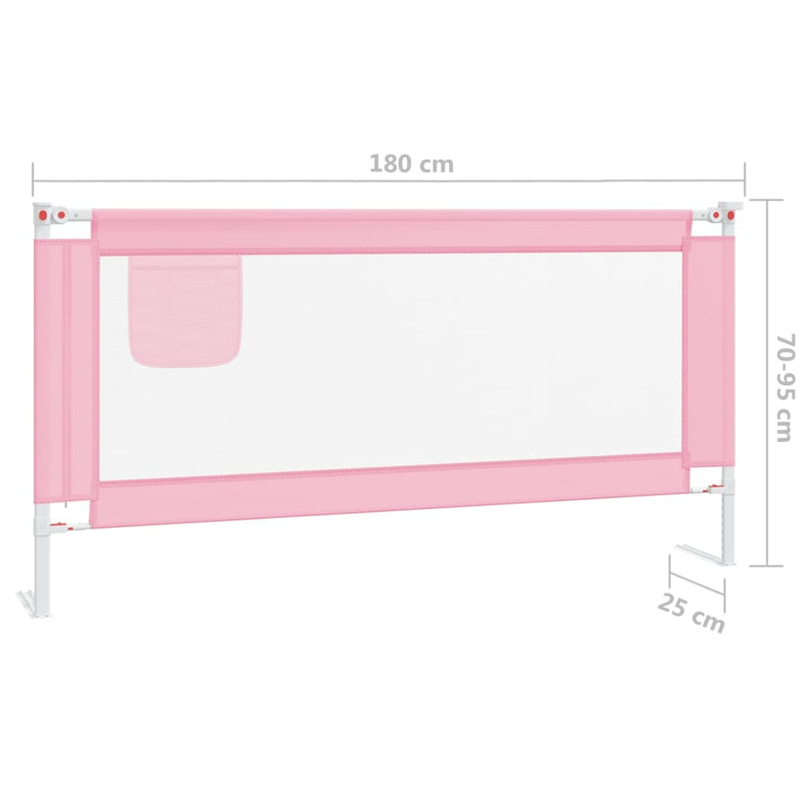 Bedhekje Peuter Stof 180 x 25 cm Roze
