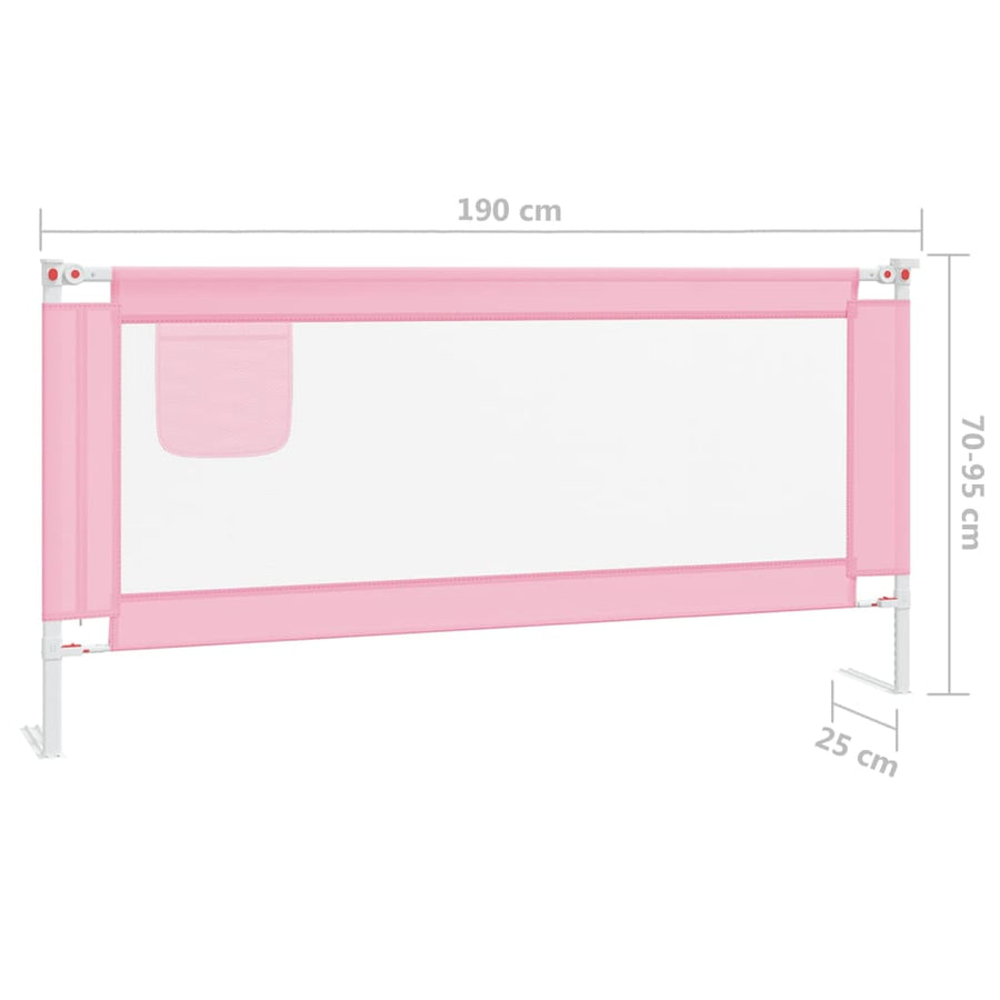 Bedhekje Peuter Stof 190 x 25 cm Roze