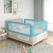 Bedhekje 180x25 cm stof blauw