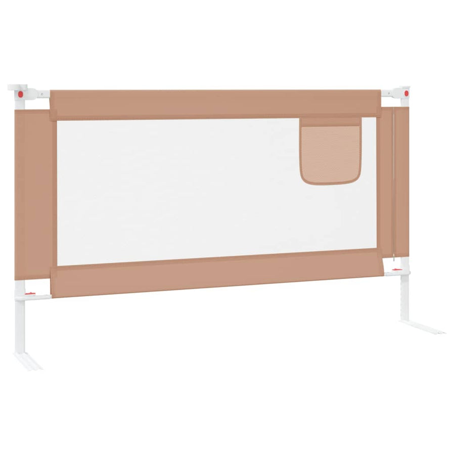 Bedhekje Peuter Stof 140 x 25 cm Taupe