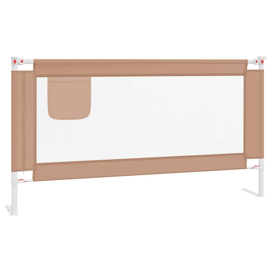 Bedhekje Peuter Stof 160 x 25 cm Taupe