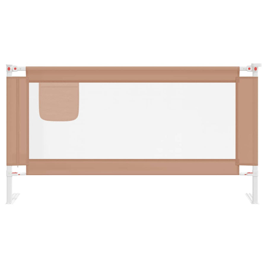 Bedhekje Peuter Stof 160 x 25 cm Taupe