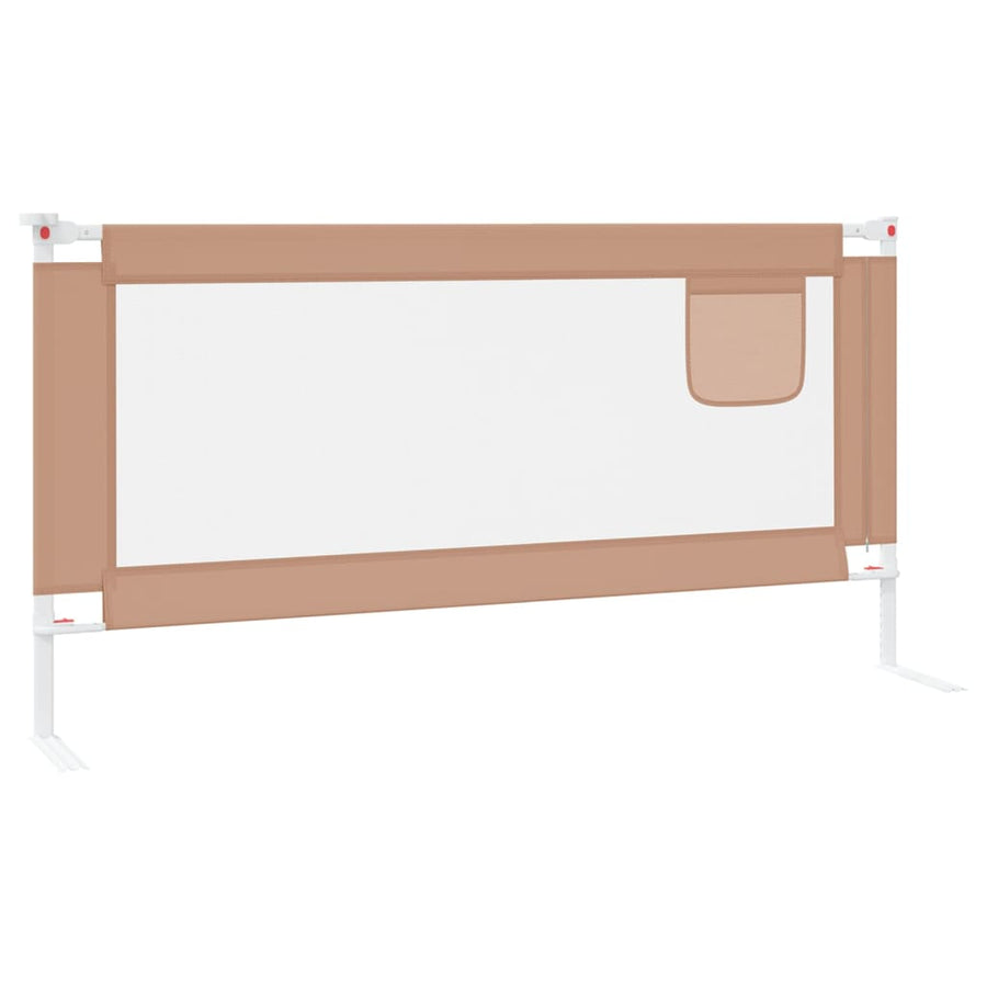 Bedhekje Peuter Stof 180 x 25 cm Taupe