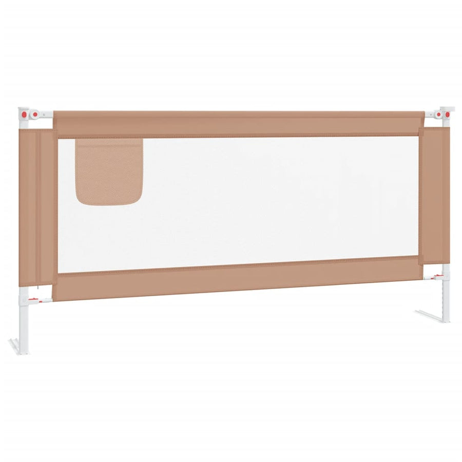 Bedhekje Peuter Stof 190 x 25 cm Taupe
