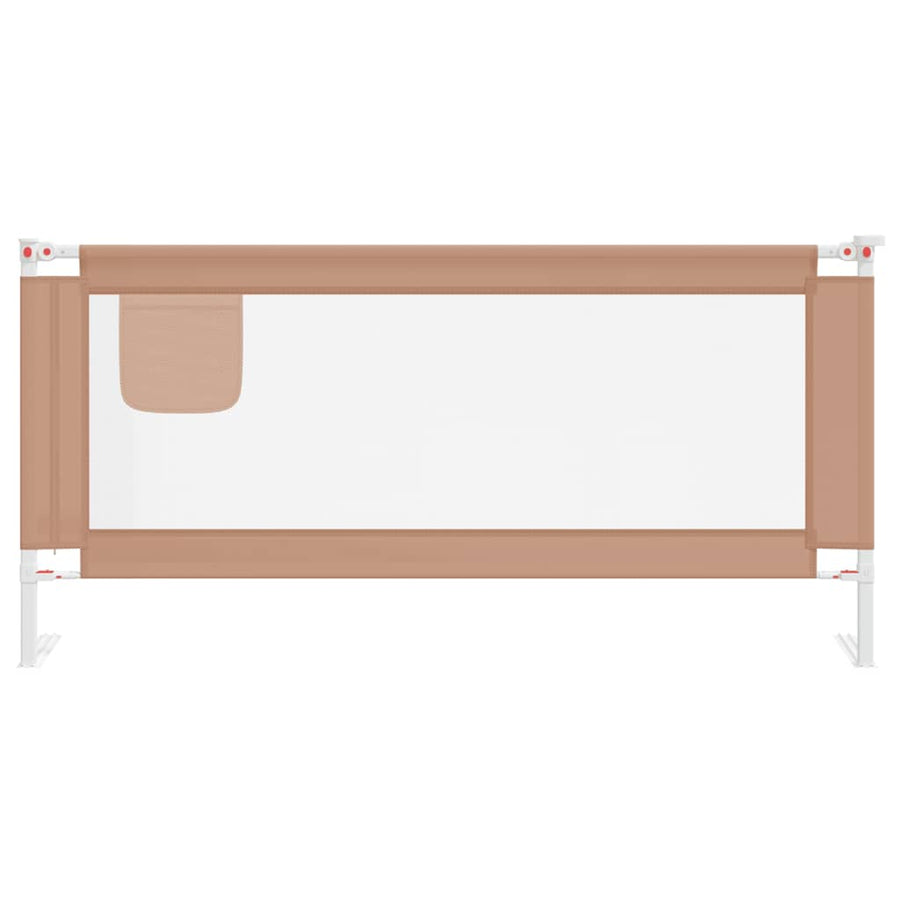 Bedhekje Peuter Stof 190 x 25 cm Taupe
