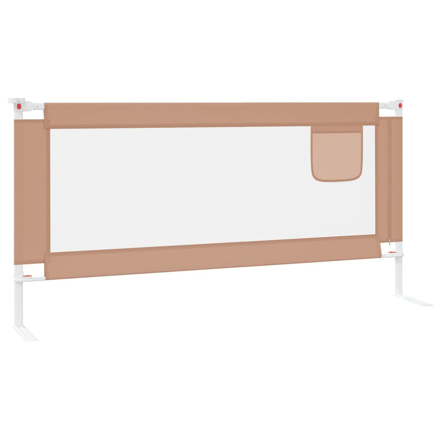 Bedhekje Peuter Stof 190 x 25 cm Taupe