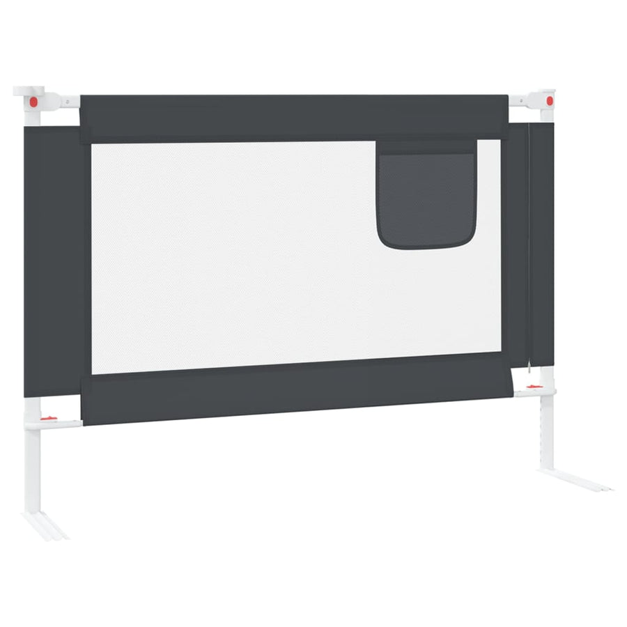 Bedhekje Peuter Stof 90 x 25 cm Donkergrijs