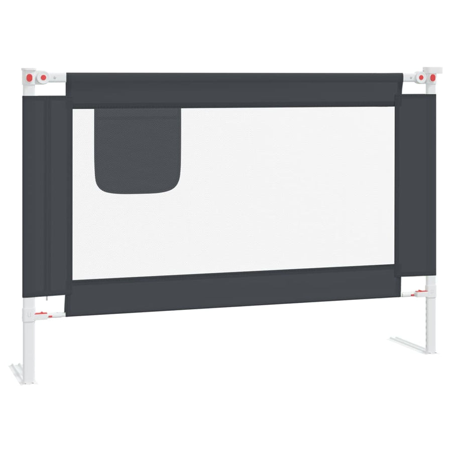 Bedhekje Peuter Stof 100 x 25 cm Donkergrijs