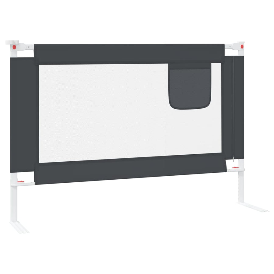 Bedhekje Peuter Stof 100 x 25 cm Donkergrijs