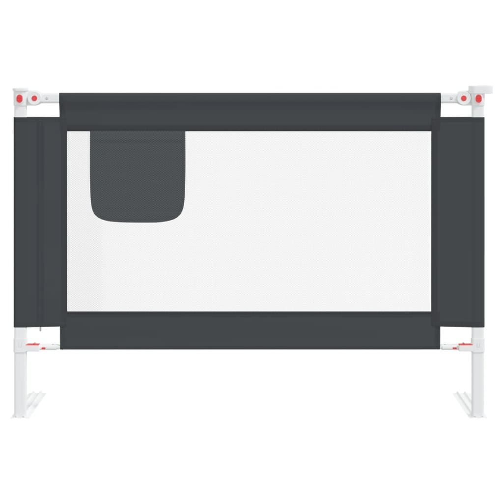 Bedhekje Peuter Stof 100 x 25 cm Donkergrijs