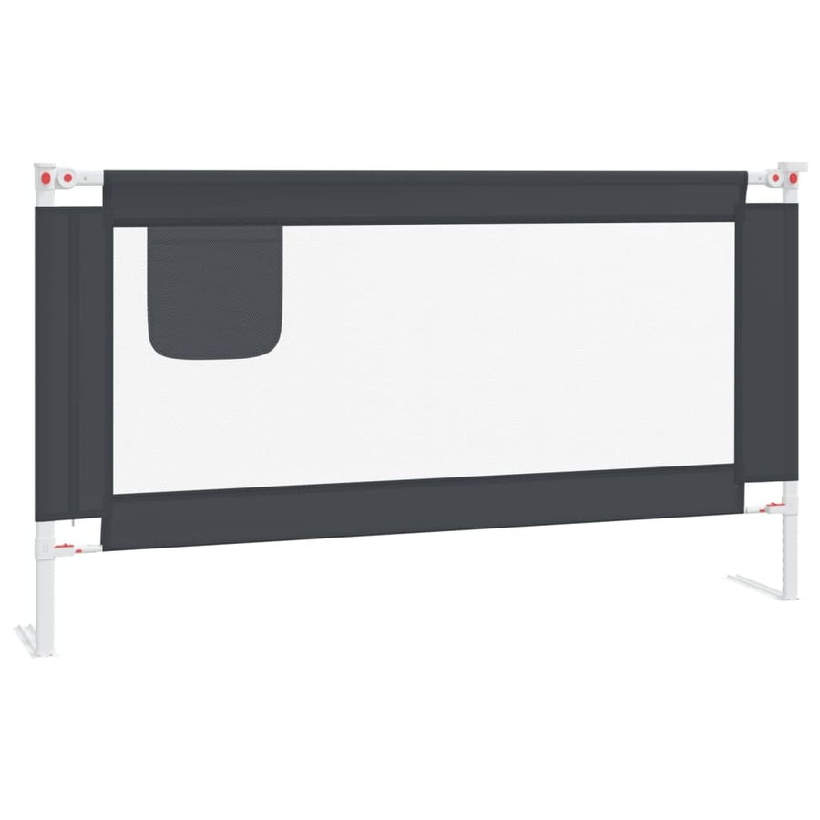 Bedhekje Peuter Stof 150 x 25 cm Donkergrijs