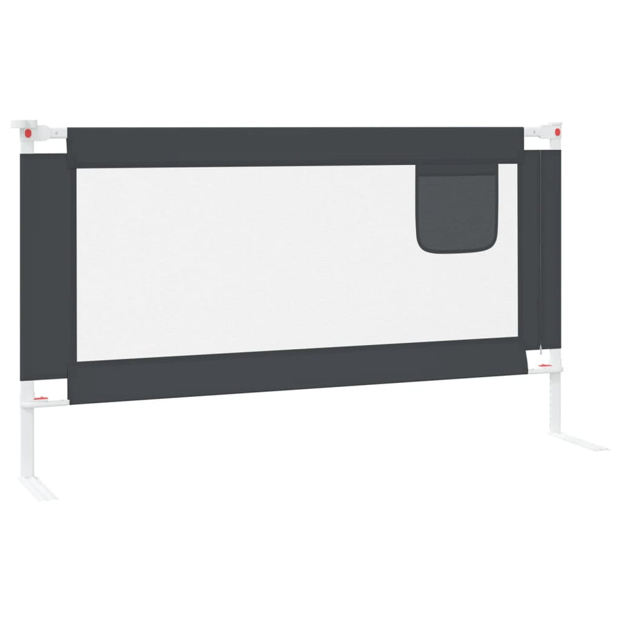 Bedhekje Peuter Stof 150 x 25 cm Donkergrijs