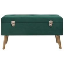 Bankje Met Opbergvak 80 Cm Fluweel Groen
