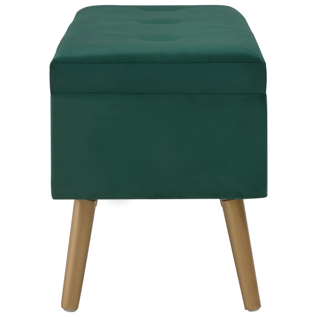 Bankje Met Opbergvak 80 Cm Fluweel Groen