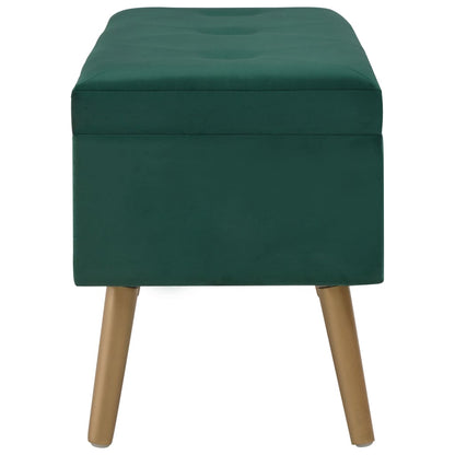 Bankje Met Opbergvak 80 Cm Fluweel Groen