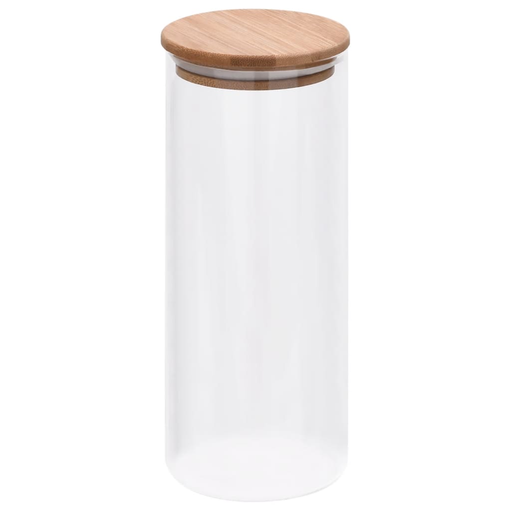 Opbergpotten Met Bamboe Deksel Glas 1000 ml