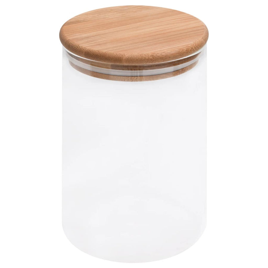 Opbergpotten Met Bamboe Deksels Glas 800 ml