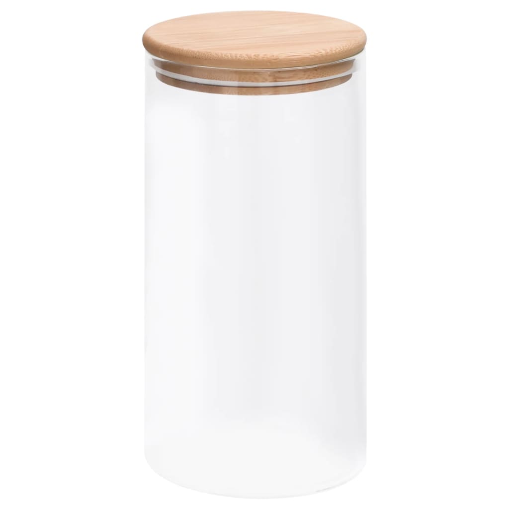 Opbergpotten Met Bamboe Deksels Glas 1200 ml