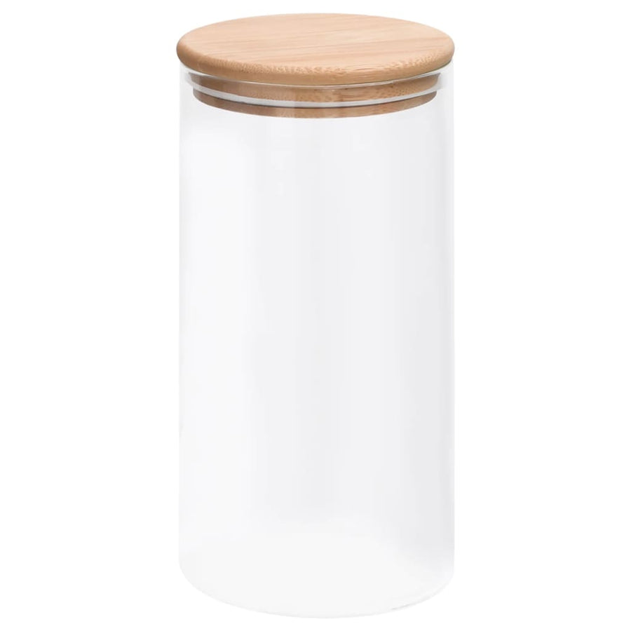 Opbergpotten Met Bamboe Deksels Glas 1200 ml