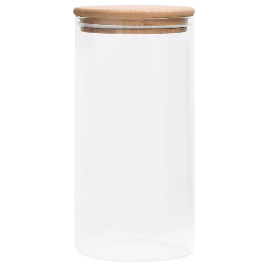 Opbergpotten Met Bamboe Deksels Glas 1200 ml