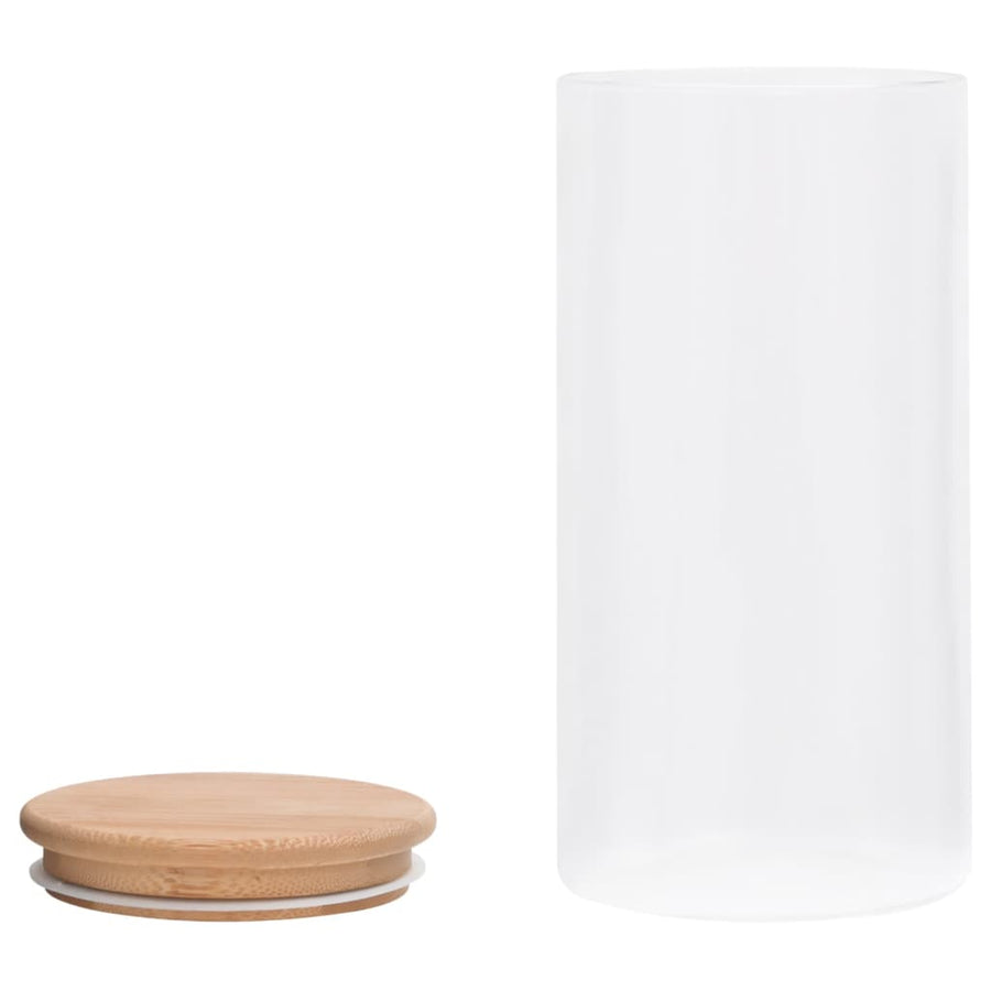 Opbergpotten Met Bamboe Deksels Glas 1200 ml