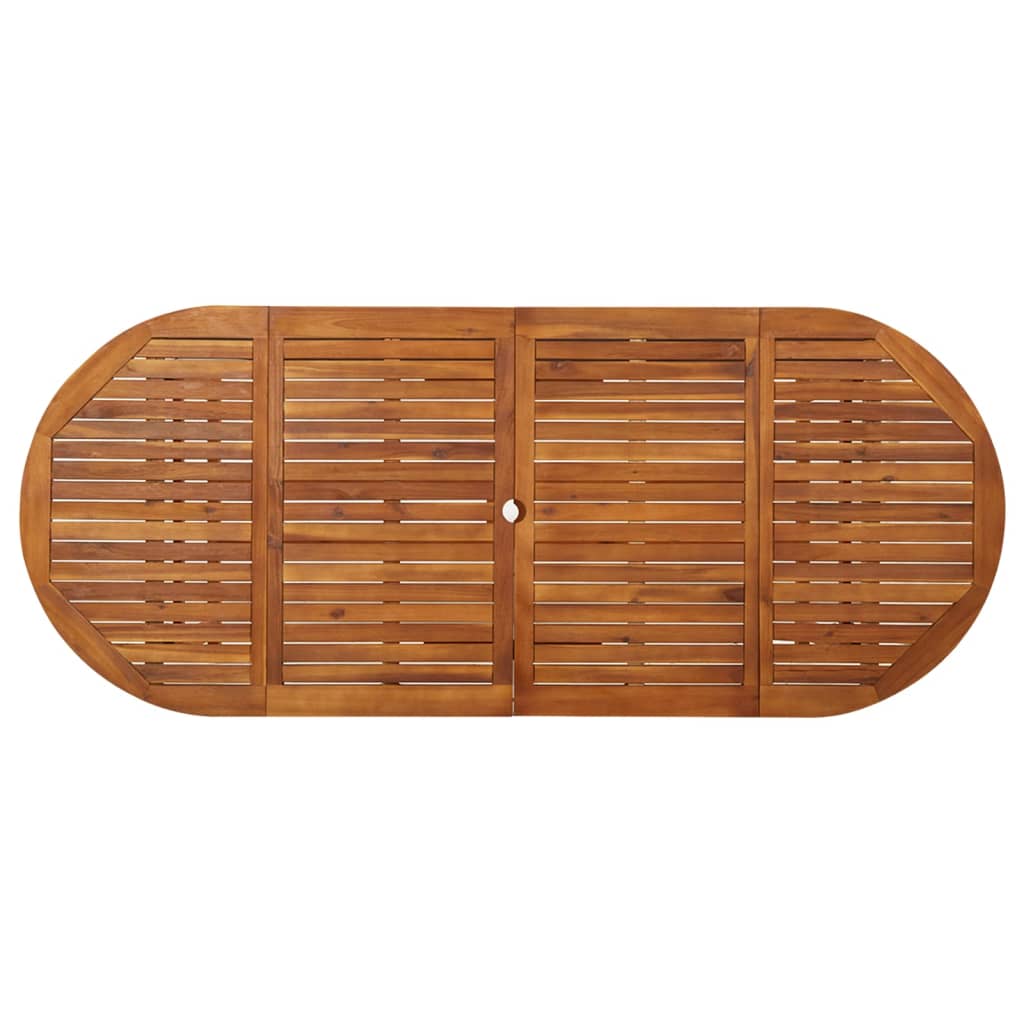 Tuintafel Massief Acaciahout 220 x 90 x 75 cm