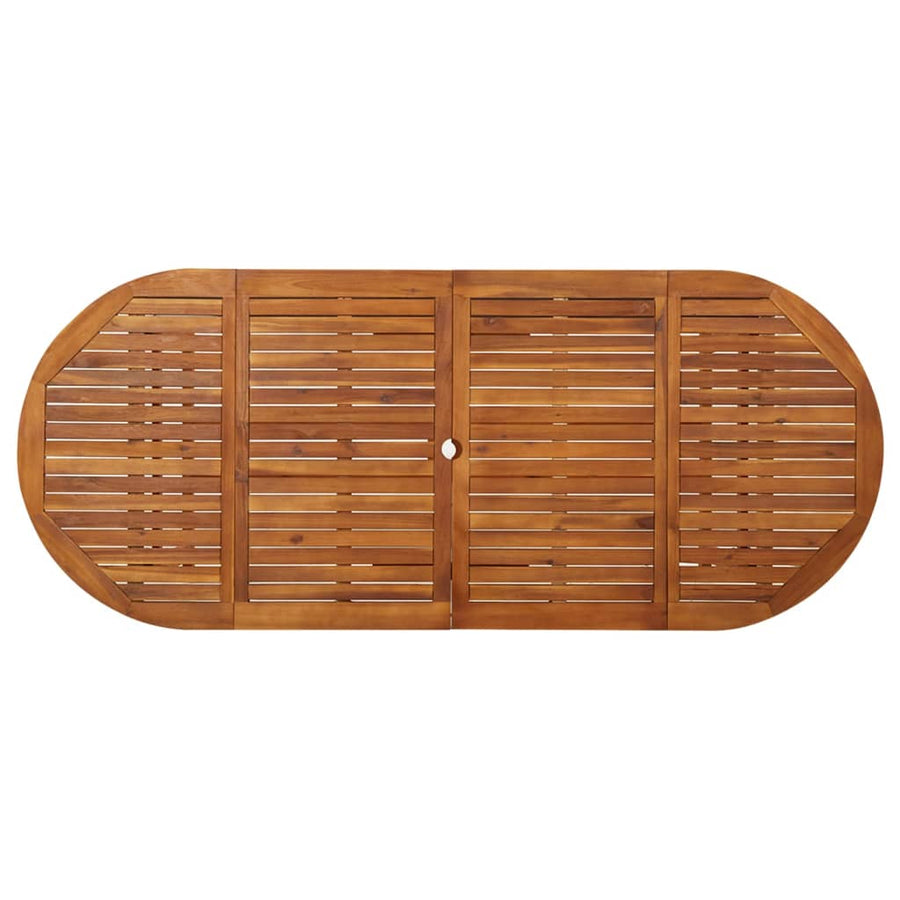 Tuintafel Massief Acaciahout 220 x 90 x 75 cm